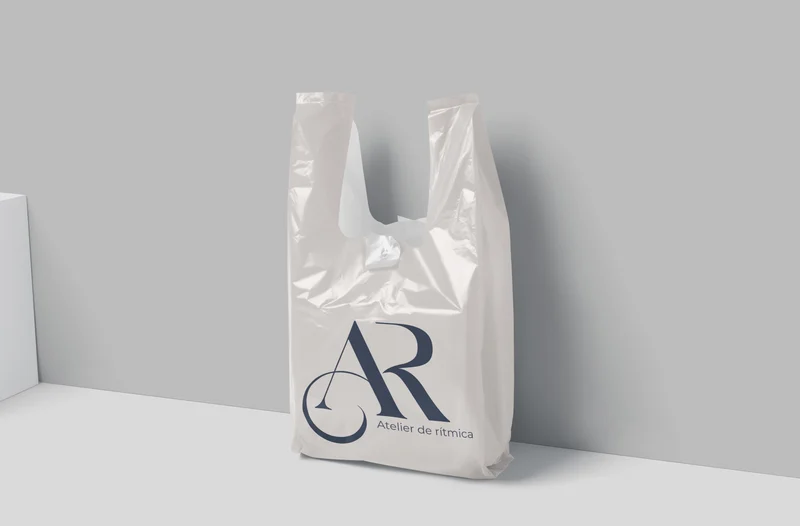 Bolsa reutilizable con el monograma AR